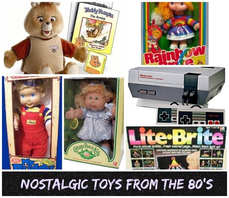 nostalgic toys from the 80's