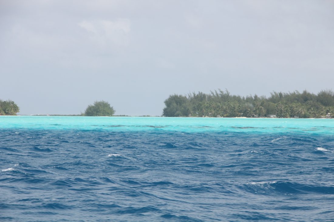 Research photo taken to reference the incredible colors of the ocean in the Pacific Islands.