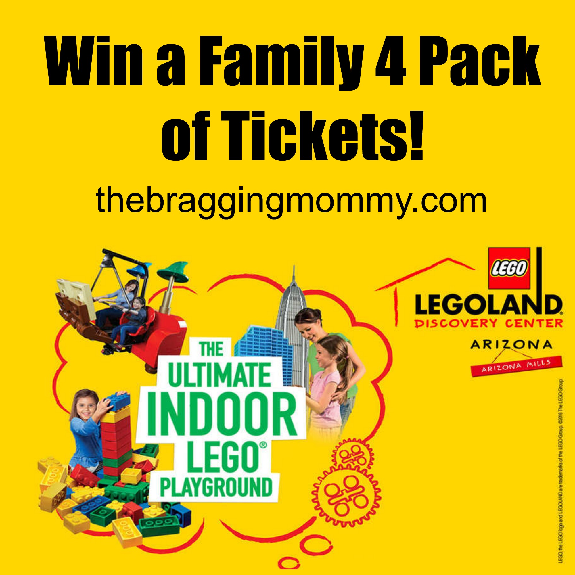 Win A Family 4 Pack Of Tickets To LEGOLAND Discovery Center Arizona For