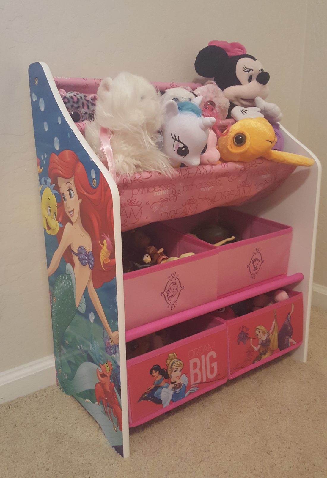 princess toy bin