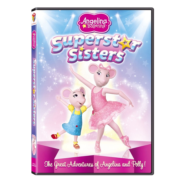 Preschool favorite Angelina and her sister Polly dance up a storm of fun an...