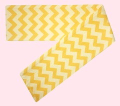 yellow-chevron-print-tie-back-scarf-headband