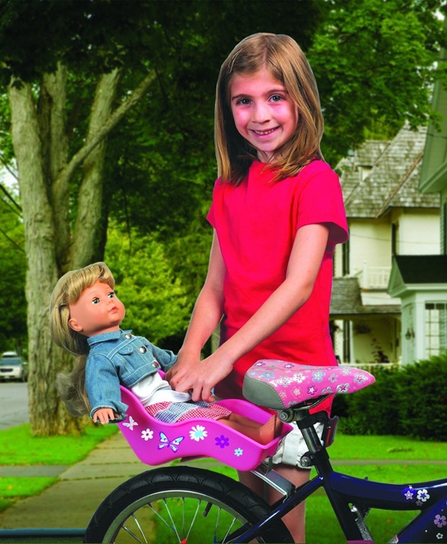 Ride along dolly bike seat top