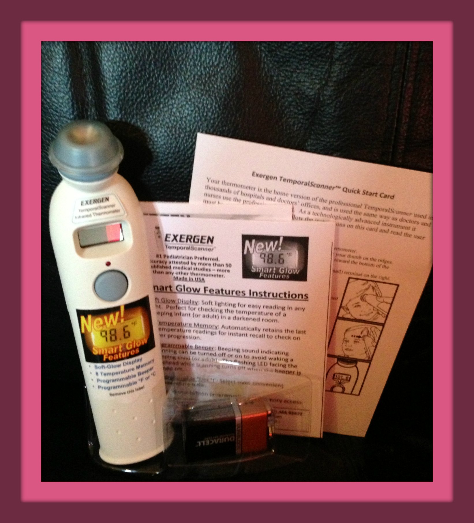Exergen Smart Glow TemporalScanner Thermometer Review Bragging Mommy