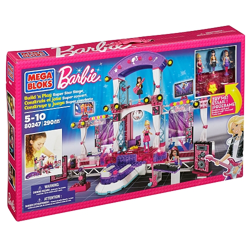 Mega Bloks Barbie Build n Play Super Star Stage Review and