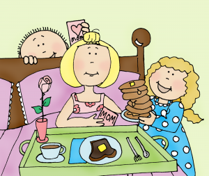 Mom's Breakfast in Bed-color