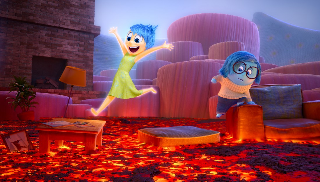 INSIDE OUT – Joy and Sadness navigate through Imagination Land. ©2015 Disney•Pixar. All Rights Reserved.
