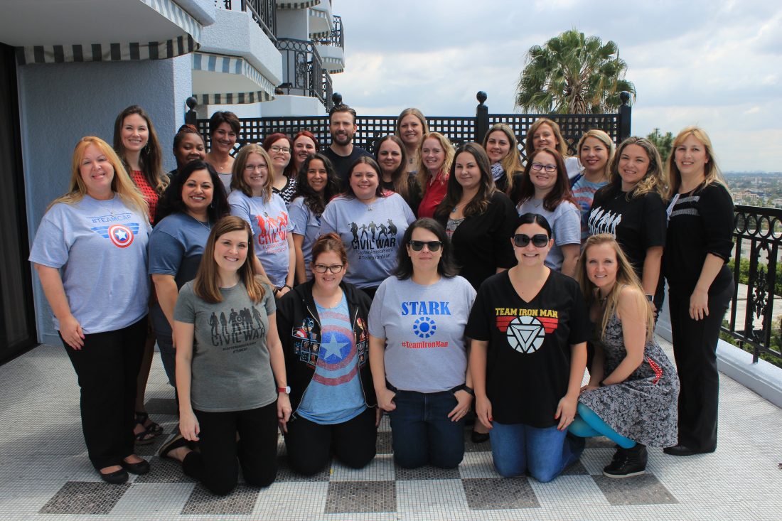 captainamericaevent group pic chris evans