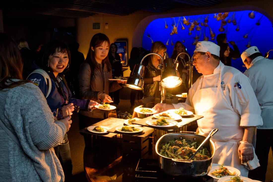 Finding Dory Long Lead Day international press and mommy bloggers at the Monterey Bay Aquarium in Monterey, CA. Photo by Marc Flores. ©2016 Disney•Pixar. All Rights Reserved.