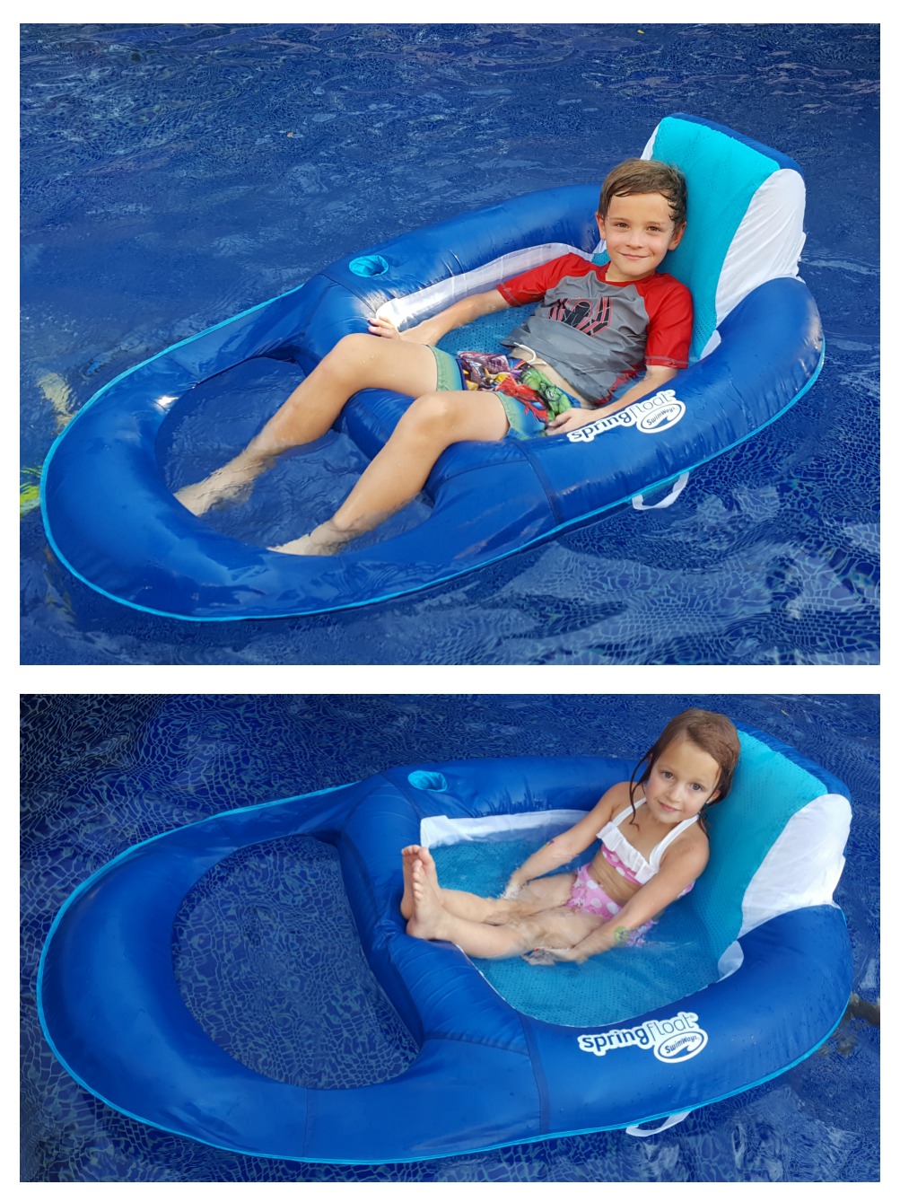 Relaxing in the Pool this Summer with the SwimWays Spring Float 