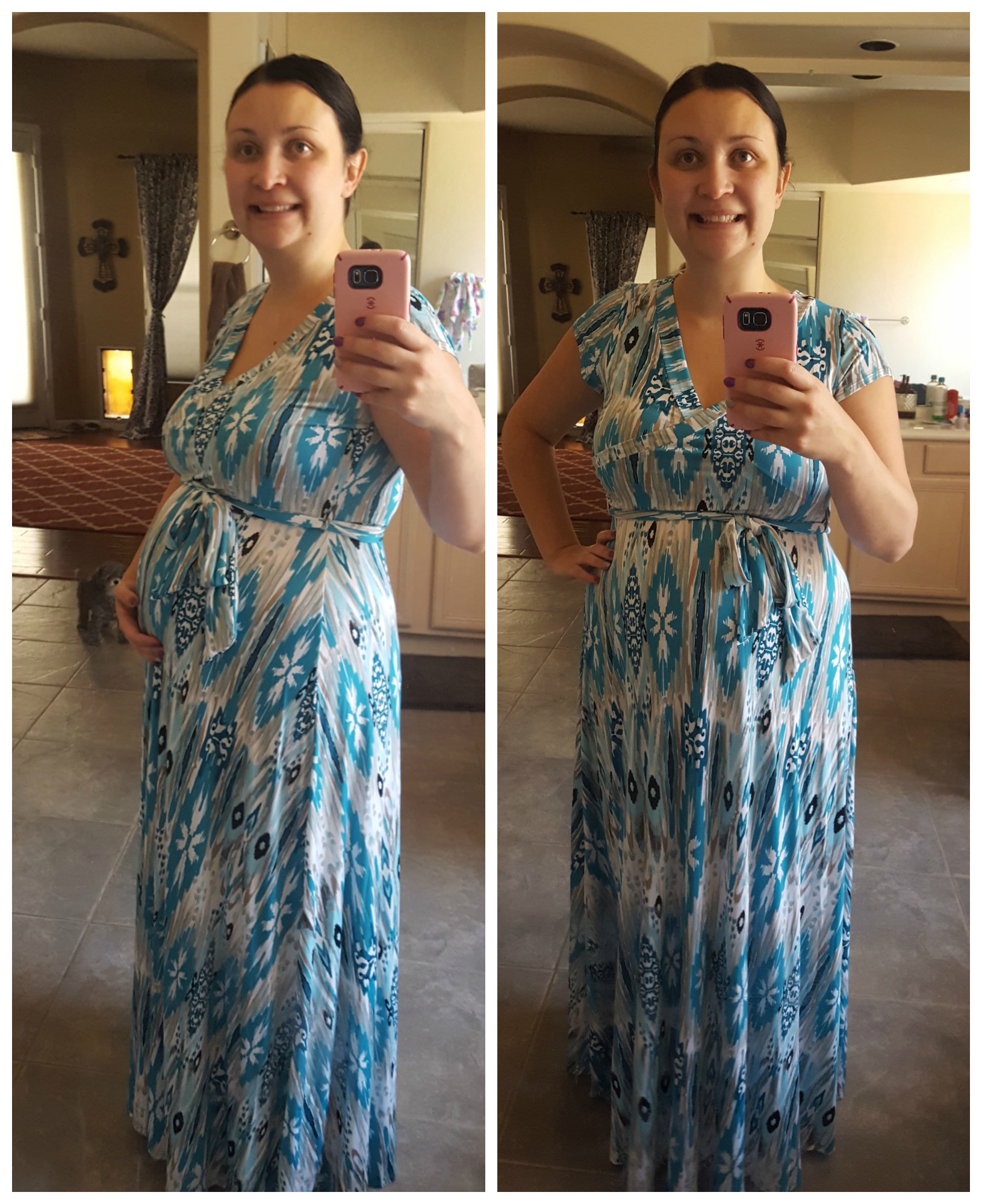 pink blush maternity size chart