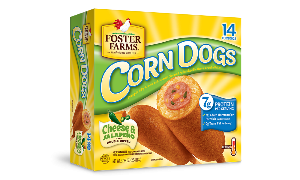 Foster Farms Cheese & Jalapeno Corn Dogs