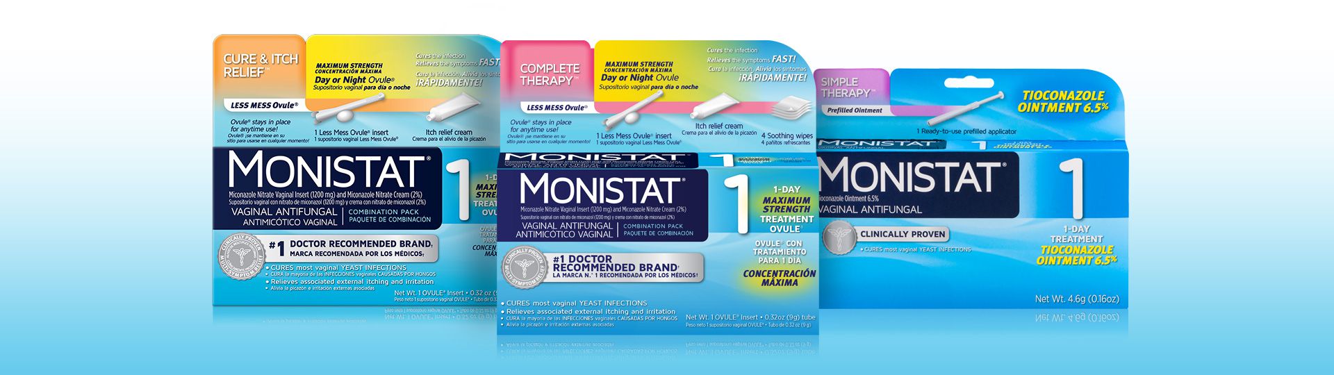 Over the Counter Relief from MONISTAT + 25 Visa GC