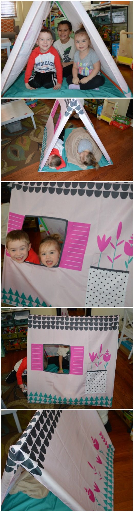 Antsy Pants Cottage Tent Fabric Cover and Small Build and Play Kit